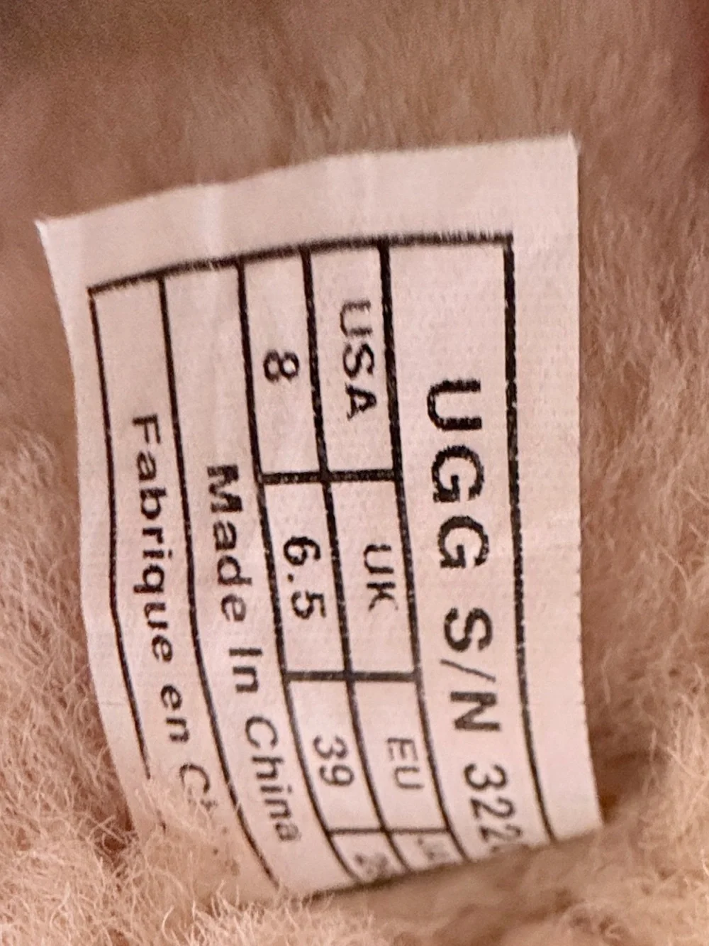 UGG Australia Maylin Sheepskin Cuff Boots Chestnut Suede Fur Winter Boots Size 8